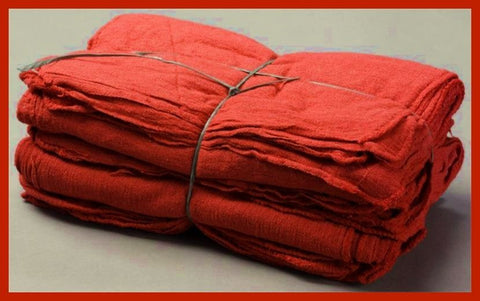 305 ($3.00#) NEW RED SHOP TOWELS MECHANIC WIPING RAGS OKLAHOMA