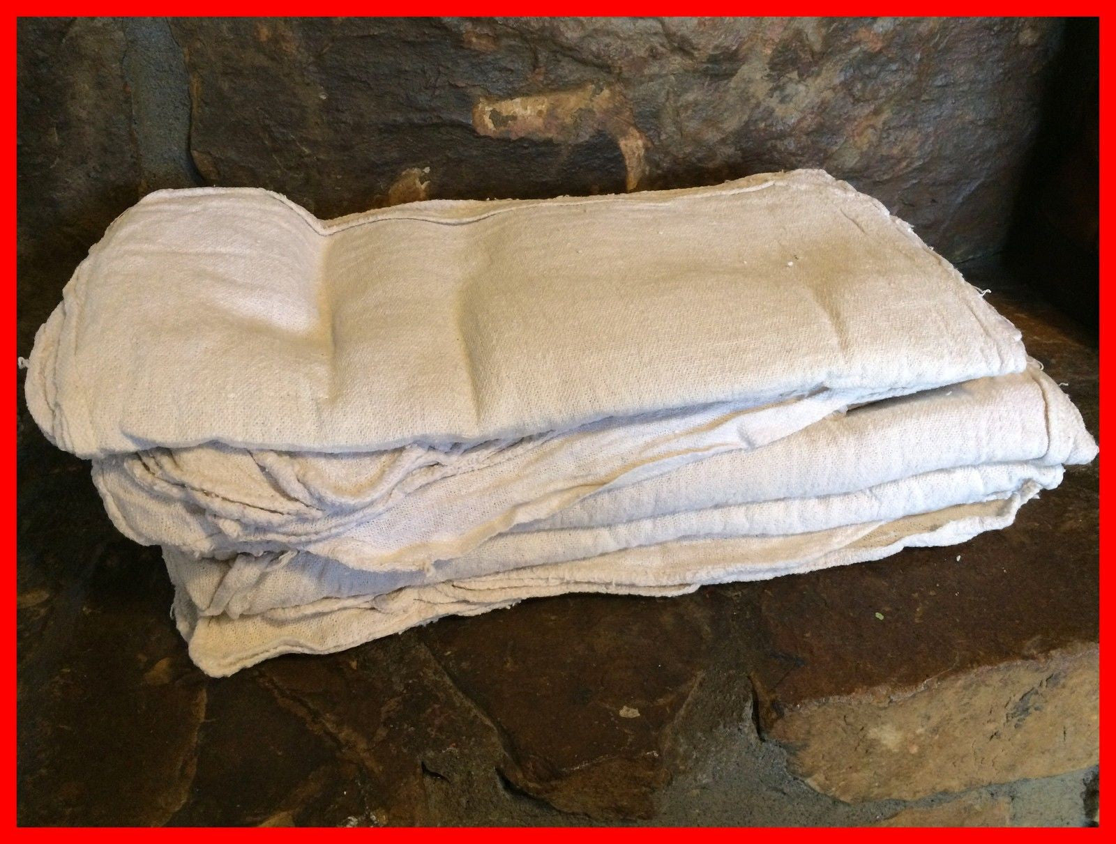 White Shop Rags, Recycled Wiping Rags